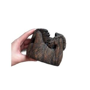 Running horses rustic candle holder
